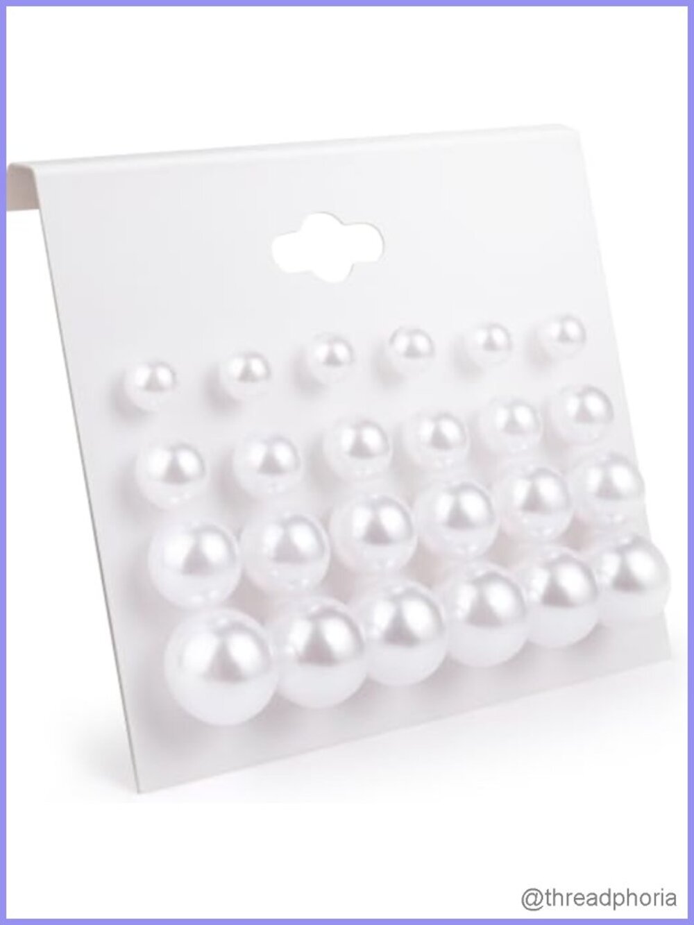 12 Pairs Simulated Pearl Stud Earrings Set for Women Hypoallergenic Stainless